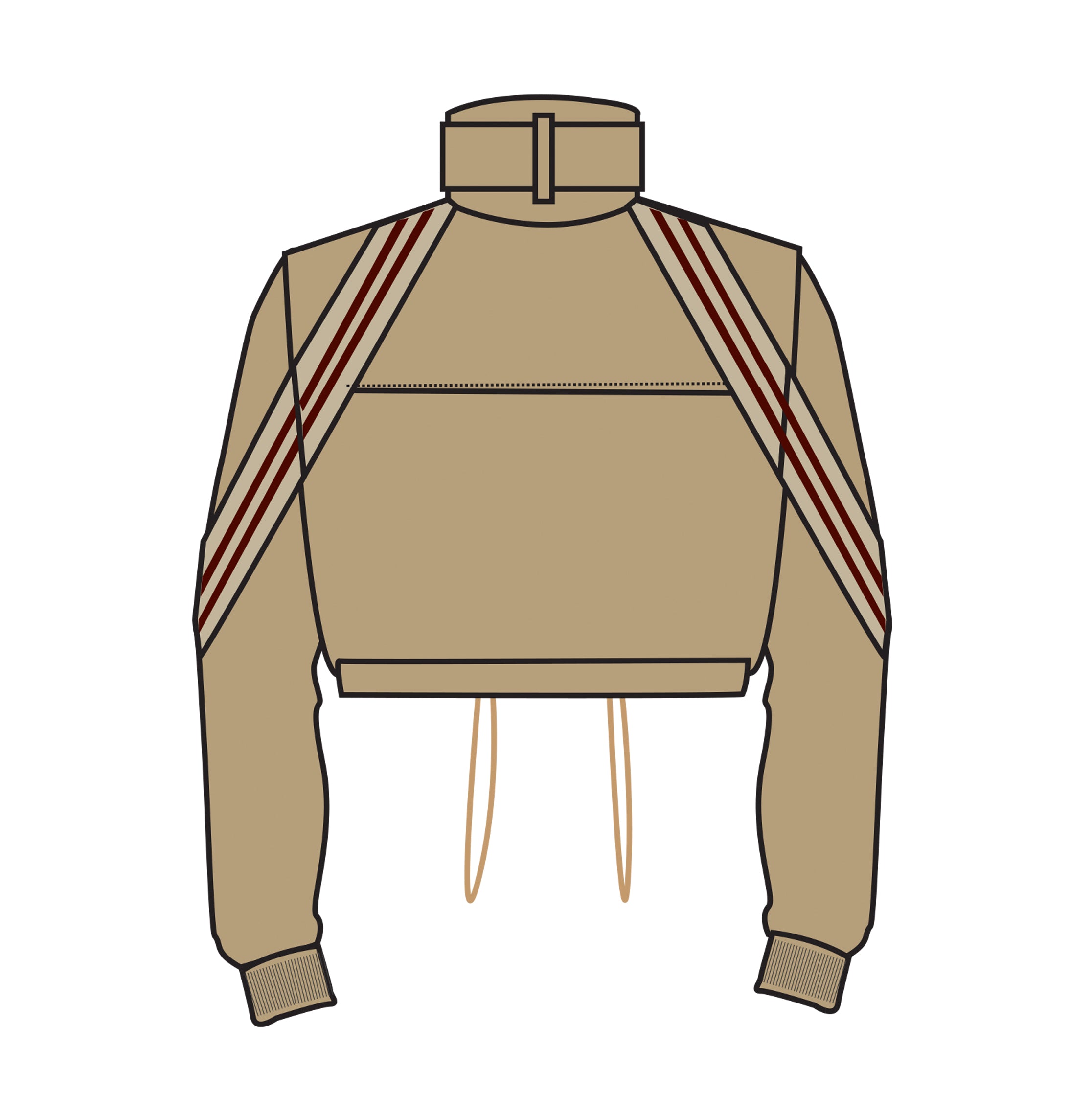 TWISTED TRACK JACKET (CROPPED)