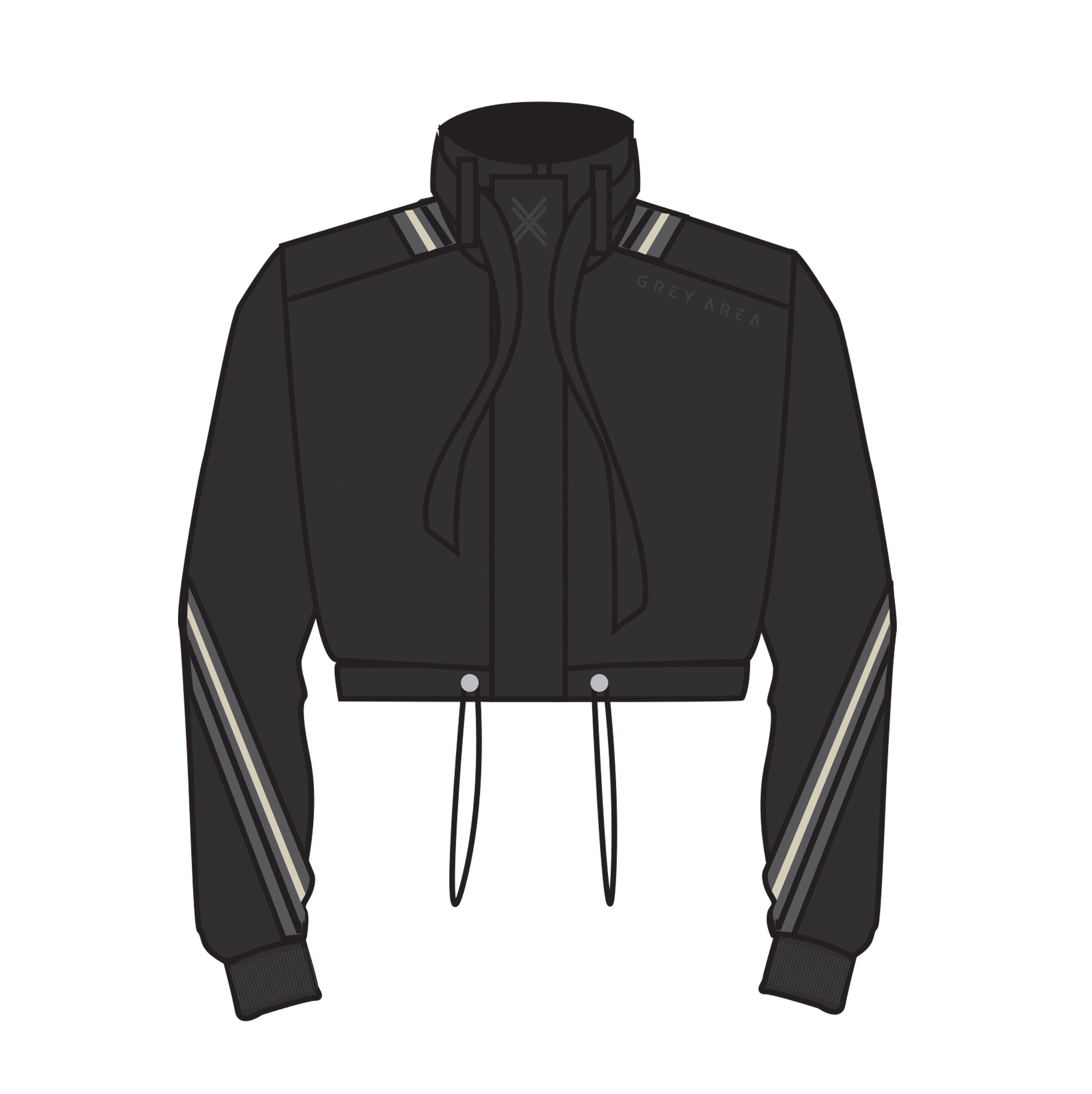 TWISTED TRACK JACKET (CROPPED)
