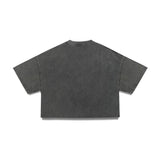 MULTI-LOGO CROPPED T-SHIRT (EMBROIDERED)