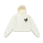 REPEAT LOGO CROPPED HOODIE