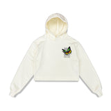 REPEAT LOGO CROPPED HOODIE