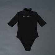 BLACK MOCK NECK BODYSUIT