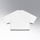 DOUBLE XX CROPPED T-SHIRT (WHITE)